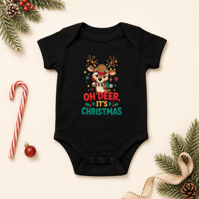Oh Deer Christmas Baby Bodysuit