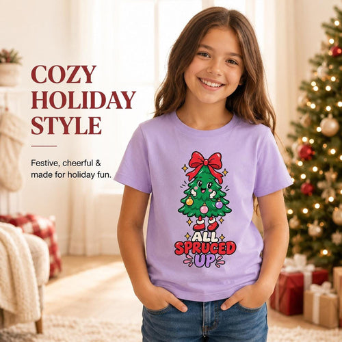 All Spruced Up Youth Christmas Tee