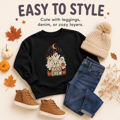 Boo Crew Toddler Halloween Sweatshirt